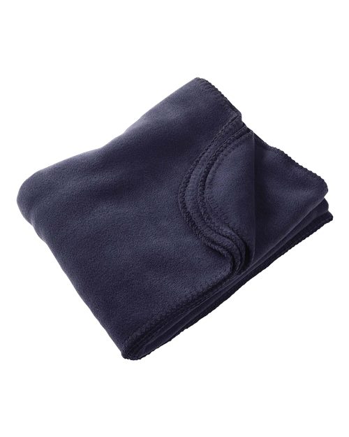 Harriton M999 12.7 oz. Fleece Blanket #color_NAVY