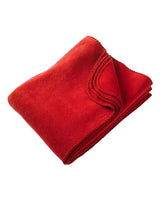 Harriton M999 12.7 oz. Fleece Blanket #color_RED