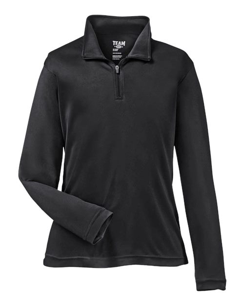 Team 365 TT31Y Youth Zone Performance Quarter-Zip #color_BLACK