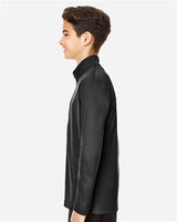 Team 365 TT31Y Youth Zone Performance Quarter-Zip #color_BLACK