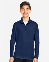 Team 365 TT31Y Youth Zone Performance Quarter-Zip #color_SPORT DARK NAVY