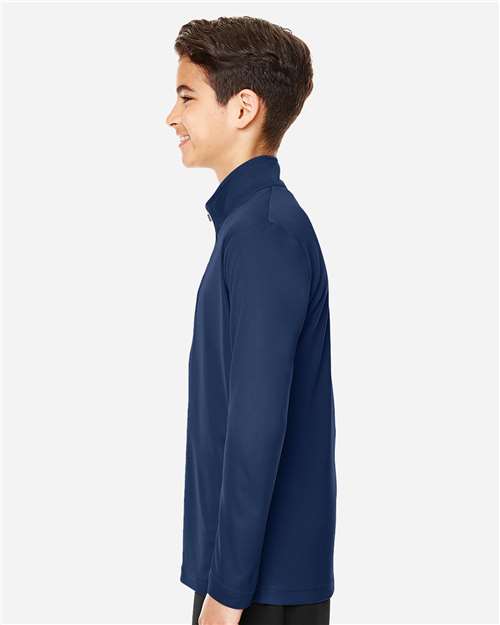 Team 365 TT31Y Youth Zone Performance Quarter-Zip #color_SPORT DARK NAVY
