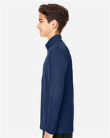 Team 365 TT31Y Youth Zone Performance Quarter-Zip #color_SPORT DARK NAVY