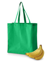 BAGedge BE055 6 oz. Canvas Grocery Tote #color_KELLY GREEN
