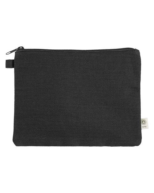 econscious EC8402 Hemp Pouch #color_BLACK/ BLACK