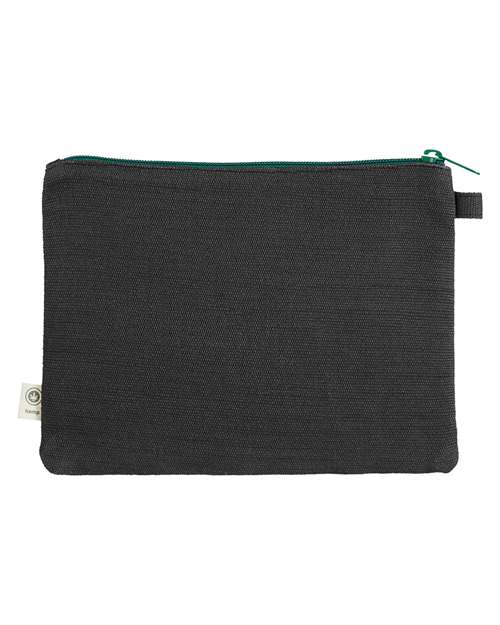 econscious EC8402 Hemp Pouch #color_BLACK/ KELLY