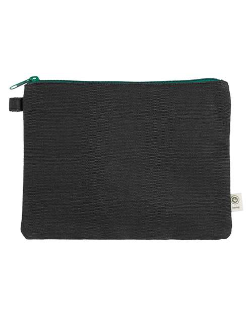 econscious EC8402 Hemp Pouch #color_BLACK/ KELLY