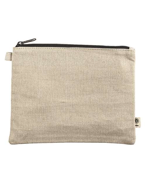 econscious EC8402 Hemp Pouch #color_NATURAL/ BLACK