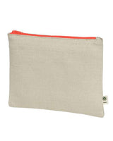 econscious EC8402 Hemp Pouch #color_NATURAL/ ORANGE