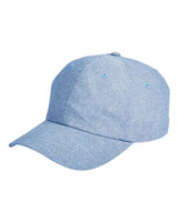 Big Accessories BA614 Summer Prep Cap #color_BLUE CHAMBRAY