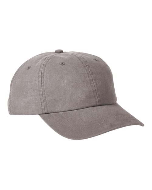 Big Accessories BA610 Heavy Washed Canvas Cap #color_DARK GRAY