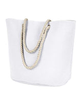 BAGedge BE256 Polyester Canvas Rope Tote #color_WHITE SUBLMTN