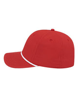 CAP AMERICA i7256 Athletic Rope Cap #color_Red/ White
