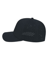 CAP AMERICA i8540 Premium Water-Resistant Perforated Cap #color_Black
