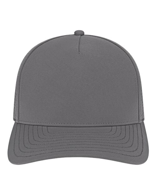 CAP AMERICA i8540 Premium Water-Resistant Perforated Cap #color_Charcoal