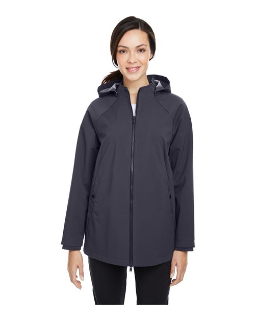 North End NE718W Ladies' City Hybrid Shell #color_CARBON