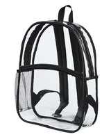 BAGedge BE259 Clear PVC Backpack #color_BLACK