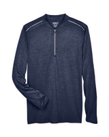 Core 365 CE401 Men's Kinetic Performance Quarter-Zip #color_CLASSC NVY/ CRBN