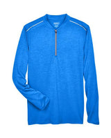 Core 365 CE401 Men's Kinetic Performance Quarter-Zip #color_TRU ROYAL/ CRBN