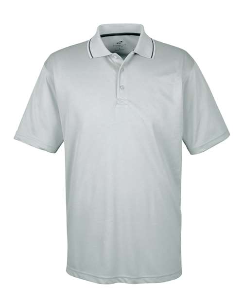 UltraClub 8406 Men's Cool & Dry Sport Two-Tone Polo #color_GREY/ BLACK