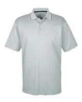 UltraClub 8406 Men's Cool & Dry Sport Two-Tone Polo #color_GREY/ BLACK