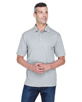 UltraClub 8445 Men's Cool & Dry Stain-Release Performance Polo #color_SILVER