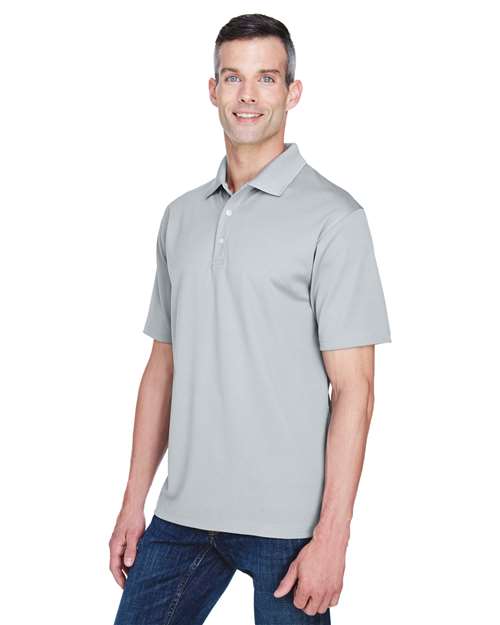 UltraClub 8445 Men's Cool & Dry Stain-Release Performance Polo #color_SILVER