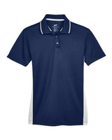 UltraClub 8406L Ladies' Cool & Dry Sport Two-Tone Polo #color_NAVY/ WHITE
