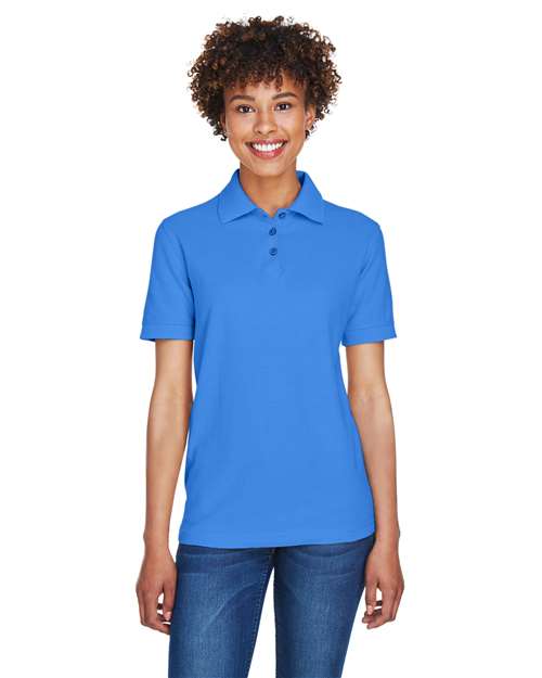 UltraClub 8541 Ladies' Whisper Piqu Polo #color_FRENCH BLUE