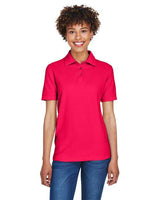 UltraClub 8541 Ladies' Whisper Piqu Polo #color_RED