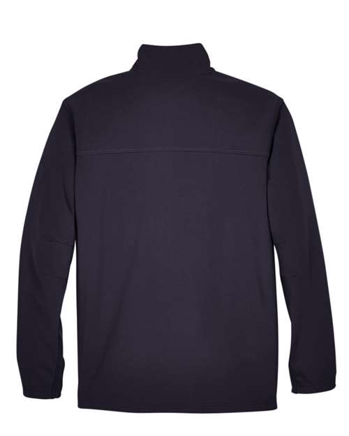 North End 88099 Men's Three-Layer Fleece Bonded Performance Soft Shell Jacket #color_MIDNIGHT NAVY