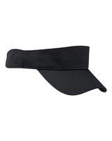 Big Accessories BX022 Sport Visor with Mesh #color_BLACK