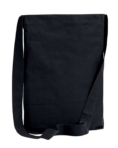 BAGedge BE056 Canvas Sling Tote #color_BLACK