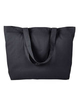 BAGedge BE102 Cotton Twill Horizontal Shopper #color_BLACK