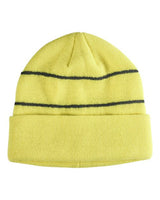 Big Accessories BA535 Reflective Beanie #color_NEON GREEN