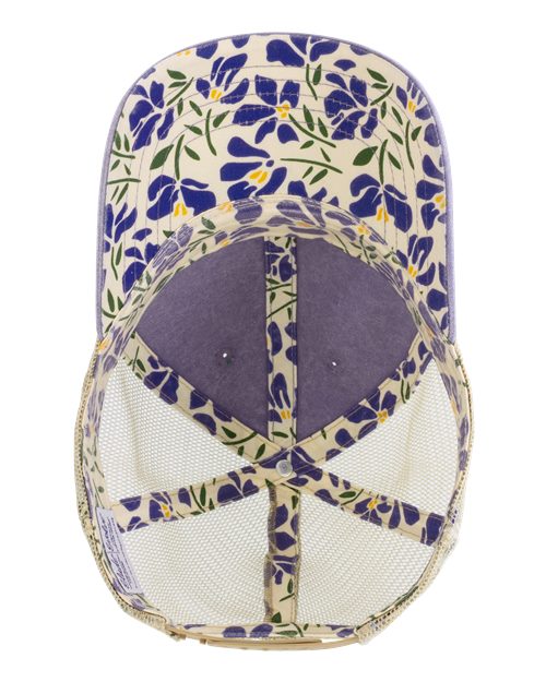 Infinity Her TESS Women's Washed Mesh-Back Cap #color_Violet/ Floral/ Khaki