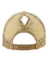 Infinity Her TESS Women's Washed Mesh-Back Cap #color_Vanilla/ Longhorn/ Khaki