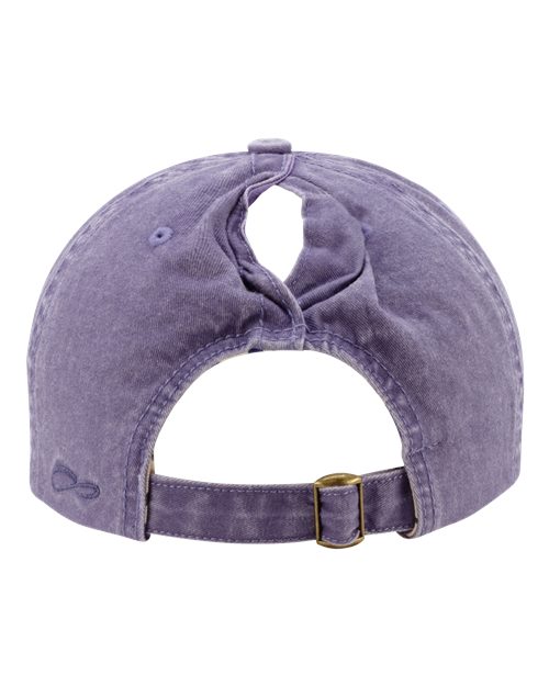 Infinity Her CASSIE Women's Pigment-Dyed with Fashion Undervisor Cap #color_Violet/ Floral