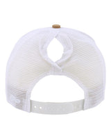 Infinity Her CHARLIE Women's Modern Trucker Cap #color_Caramel/ White