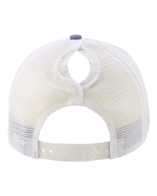 Infinity Her CHARLIE Women's Modern Trucker Cap #color_Violet/ White