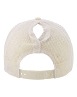 Infinity Her CHARLIE Women's Modern Trucker Cap #color_Vanilla/ White