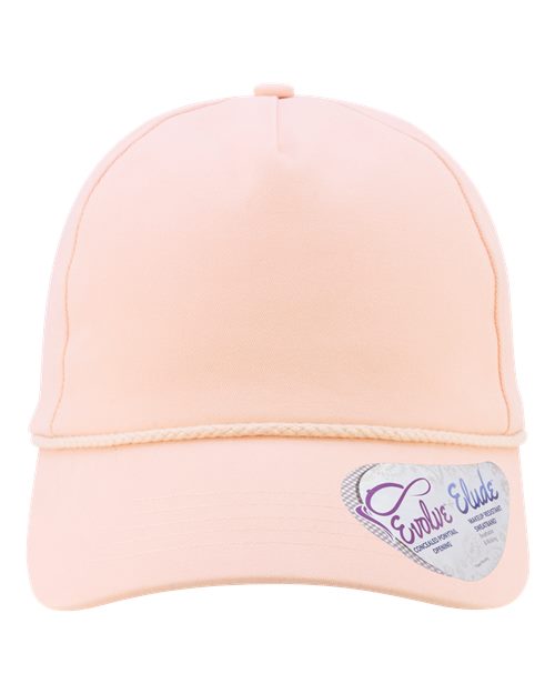 Infinity Her MAYA Women's Washed 5-Panel with Rope #color_Pink Sorbet/ Floral