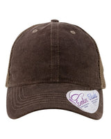 Infinity Her JO Women's Corduroy Cap #color_Chocolate/ Tonal Fawn/ Chocolate