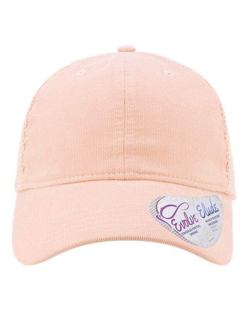 Infinity Her JO Women's Corduroy Cap #color_Pink Sorbet/ Floral/ Pink Sorbet