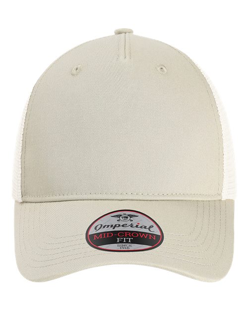 Imperial X240M The Gambit Mesh Back Cap #color_Stone Khaki/ Stone