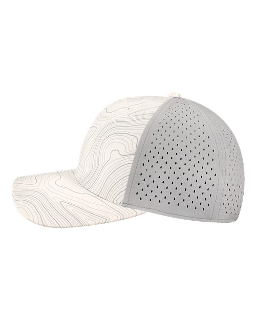 LEGACY REMPA Reclaim Mid-Pro Adjustable Cap #color_White Grey Topo
