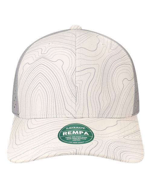 LEGACY REMPA Reclaim Mid-Pro Adjustable Cap #color_White Grey Topo
