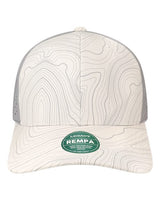 LEGACY REMPA Reclaim Mid-Pro Adjustable Cap #color_White Grey Topo