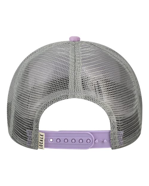 LOCALE 5PTKR Trucker Cap #color_Purple Ranges/ Lavendar Sophia G