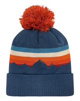 LOCALE GRNDSR Grand Recycled Beanie #color_Alpenglow/ Navy